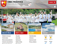 Tablet Screenshot of pasovice.cz